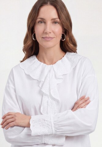usha BLACK LABEL - Blusa en blanco