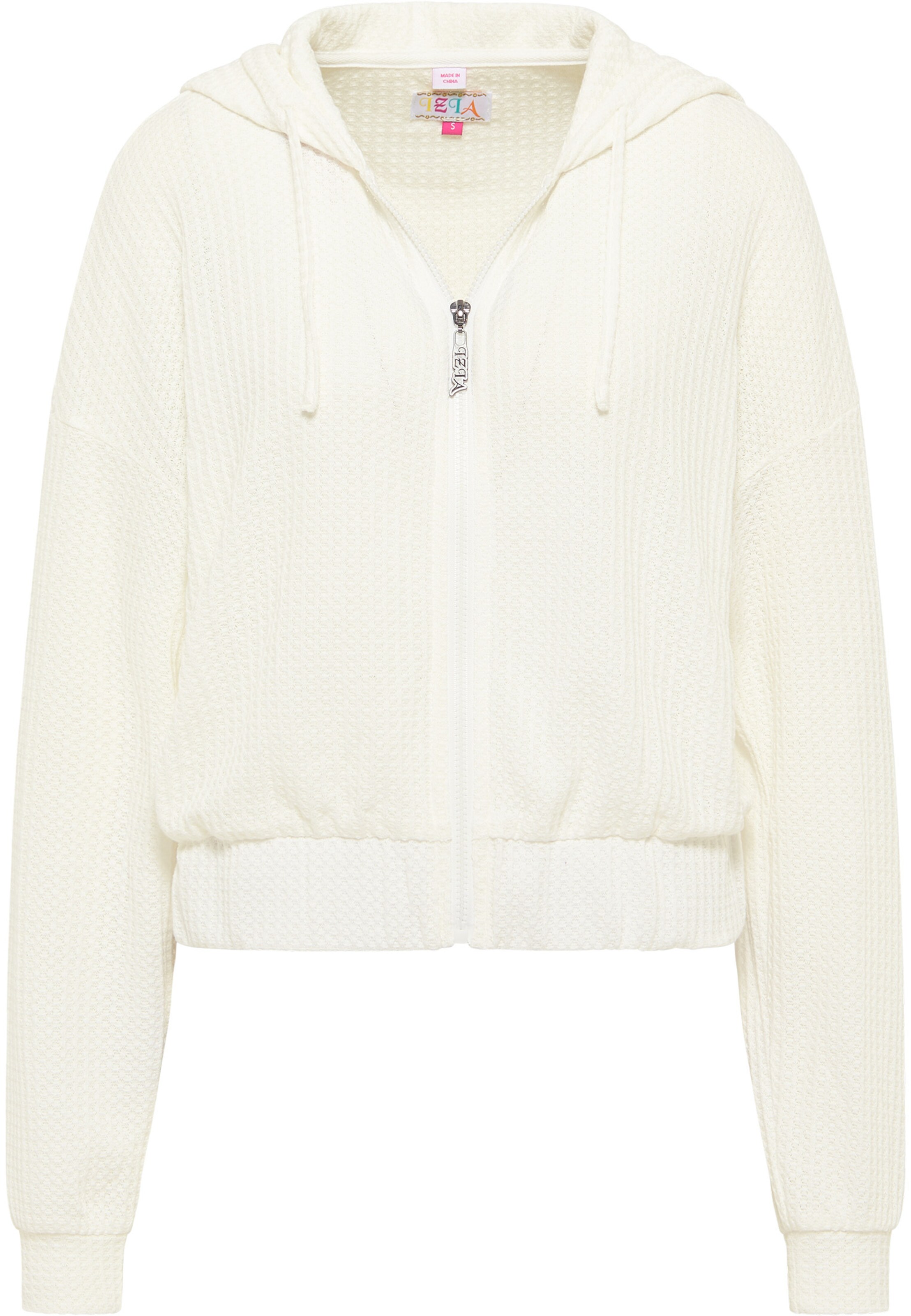 IZIA Кофта на молнии в Белый: спереди