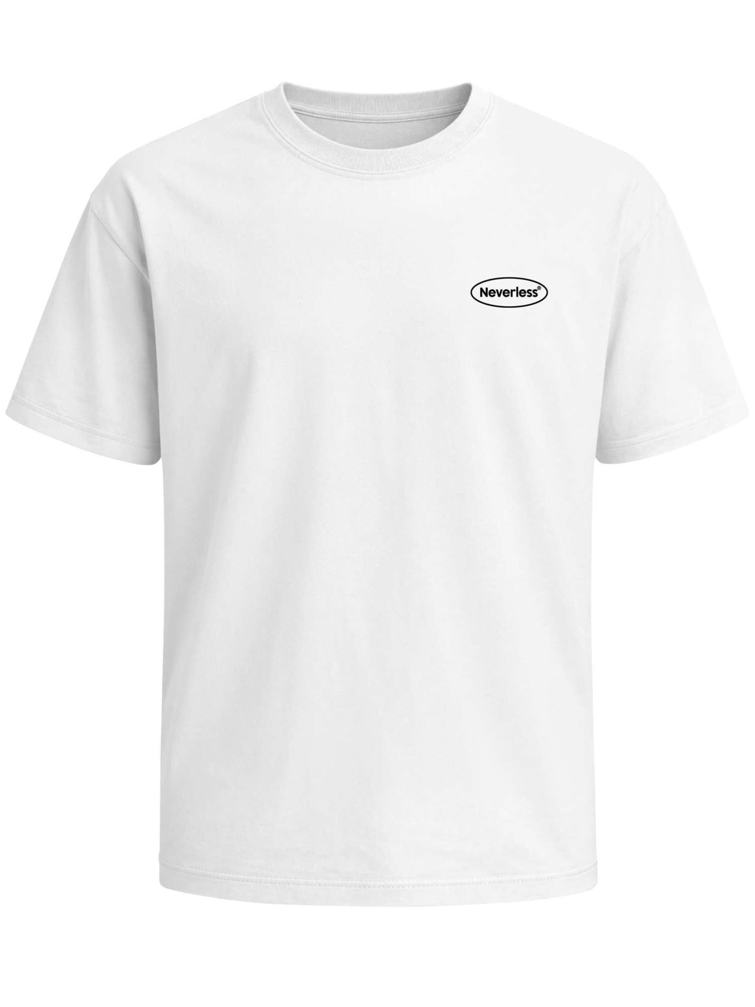 Neverless Shirt 'Good Boy Society' in White: front