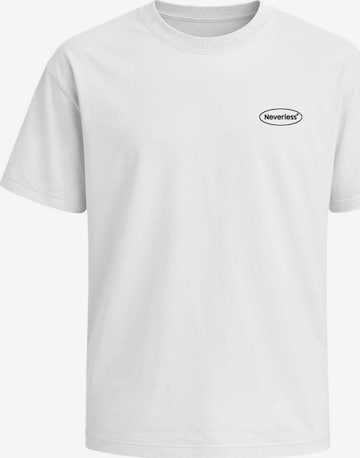 Neverless Shirt 'Good Boy Society' in White: front