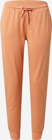 Lyle & Scott - Tapered Pantalón en naranja: frente