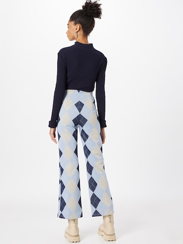 Monki Flared Pants in Blue