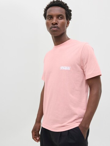 JACK & JONES T-Shirt 'JCOSago' in Pink
