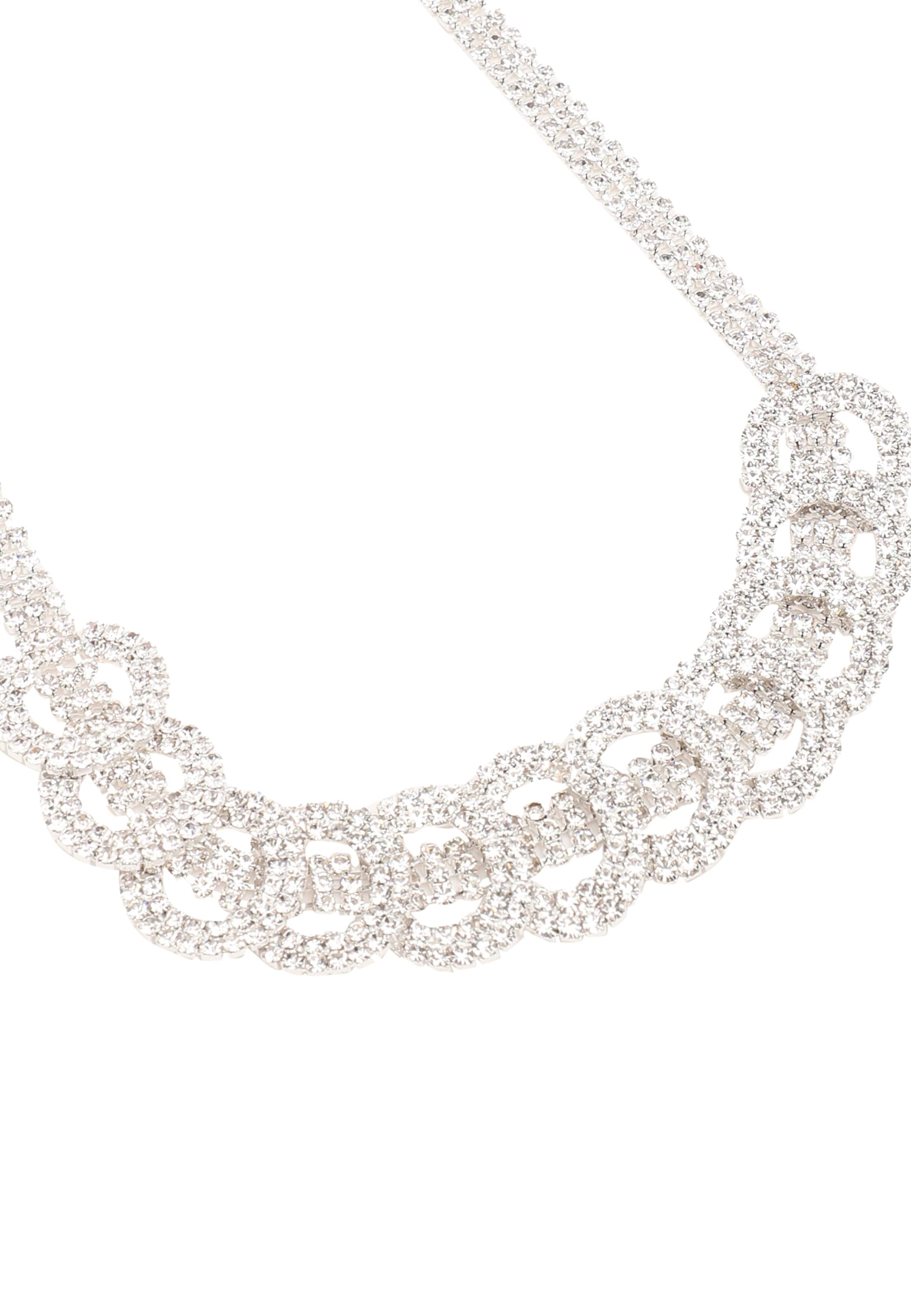 SOHI Zestaw biżuterii 'Bijou' w kolorze srebrny