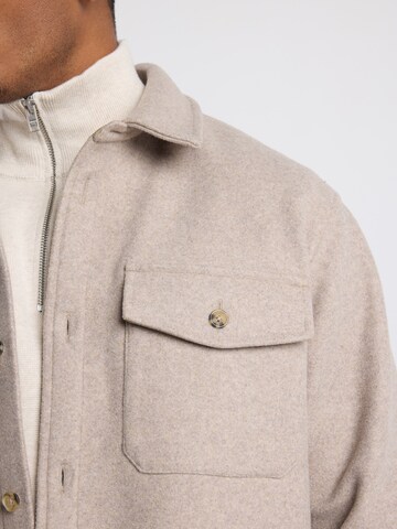 America Today Regular fit Button Up Shirt in Beige