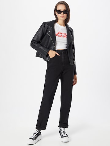 LEVI'S ® Slimfit Jeans '70s High Slim Straight' in Zwart