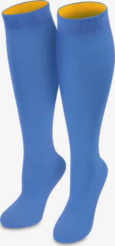 Chaussettes montantes normani en bleu : devant