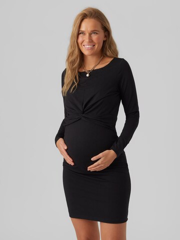 MAMALICIOUS Kleid 'Macy June' in Schwarz: predná strana