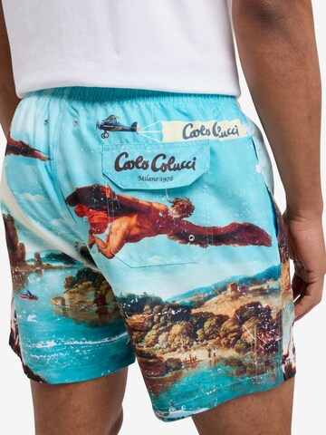 Shorts de bain Carlo Colucci en mélange de couleurs