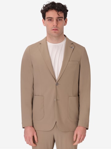 Distretto12 Slim Fit Sakko in Beige: Vorderseite