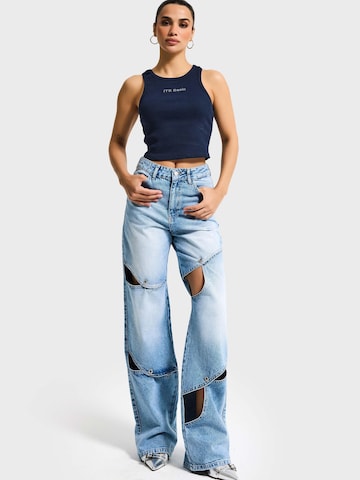 IT'S BASIC Loose fit Jeans 'LOOSE HIGH RISE JEANS (LENGHT 32)' in Blue