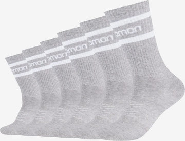 SALOMON Athletic Socks 'Life' in Grey: front