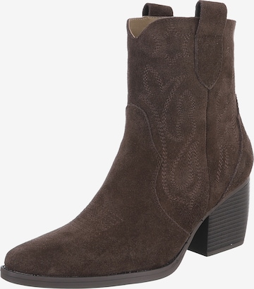 Ital-Design Cowboystiefel in Braun: Vorderseite