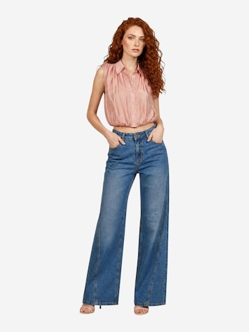 Maglietta 'Blusa Tencel Smanicata 26104' di I AM in rosa