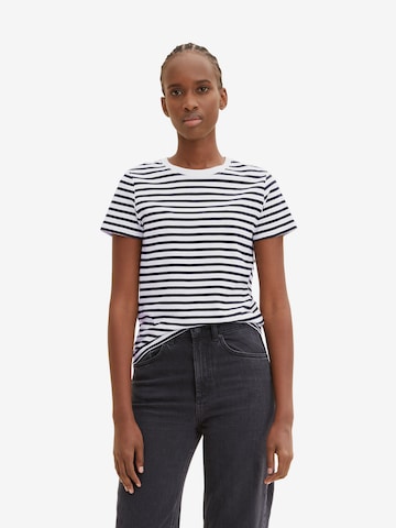 T-shirt TOM TAILOR DENIM en noir : devant