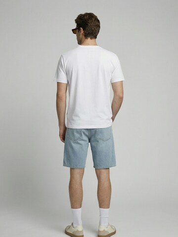 JJ Rebel Tričko 'JREBMASON' - Biela