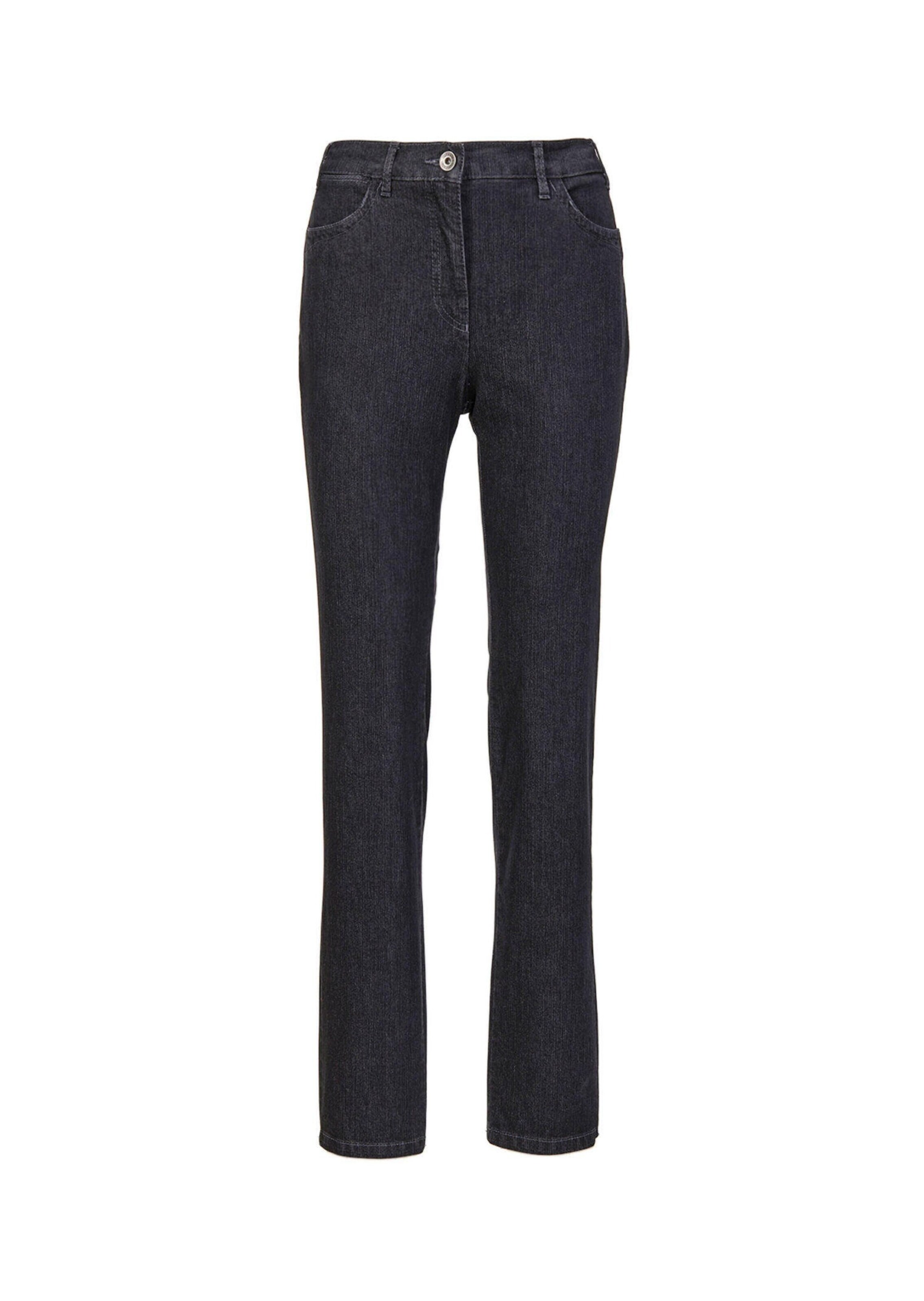 Coupe slim Jean 'Anna' Goldner en noir : devant