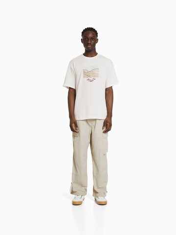 Bershka T-Shirt in Weiß