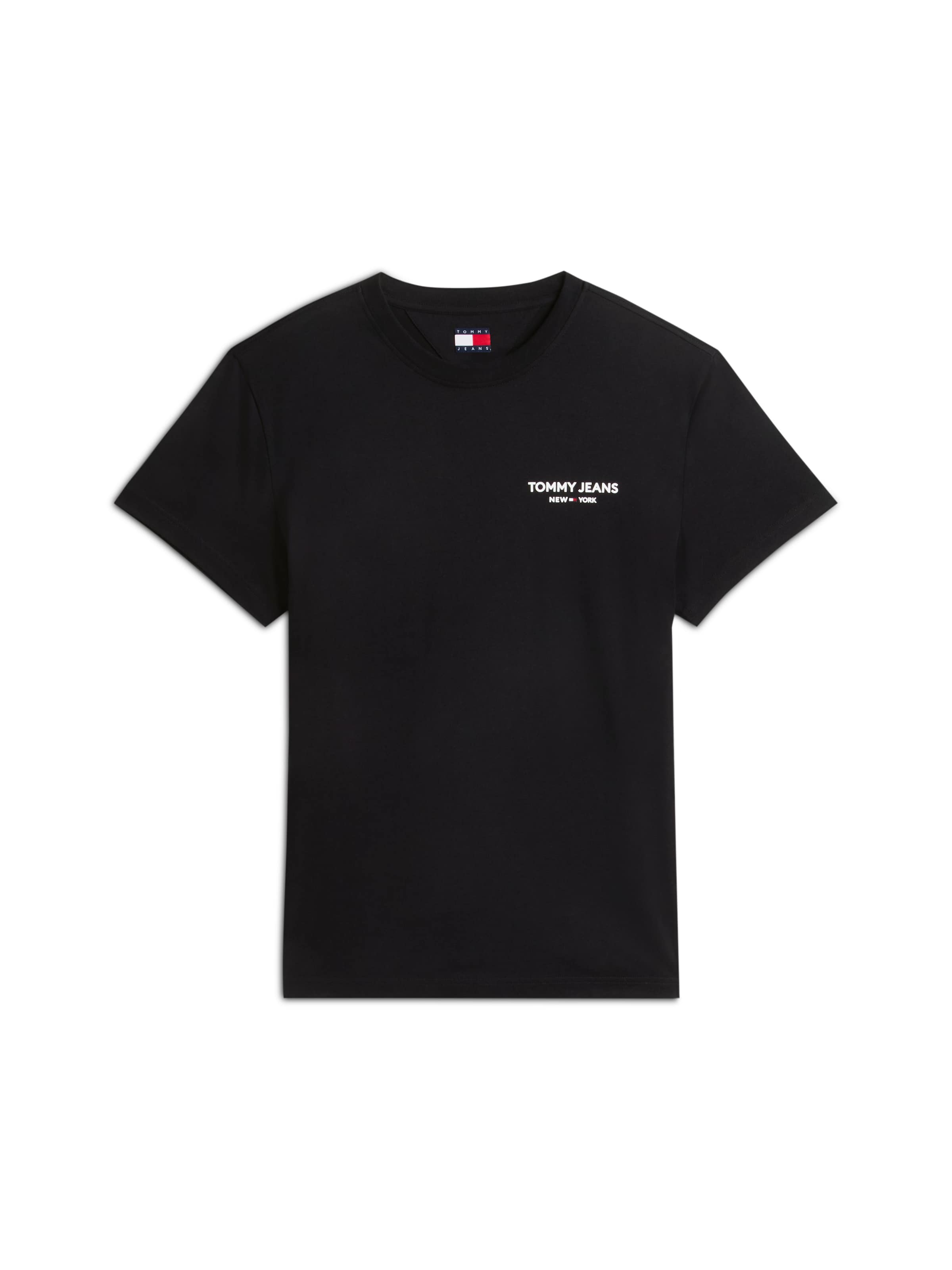 Tommy Jeans - Camiseta 'NY' en negro: frente