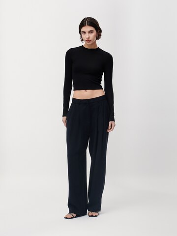 LeGer by Lena Gercke Loose fit Pleat-front trousers 'Cassidy' in Black: front