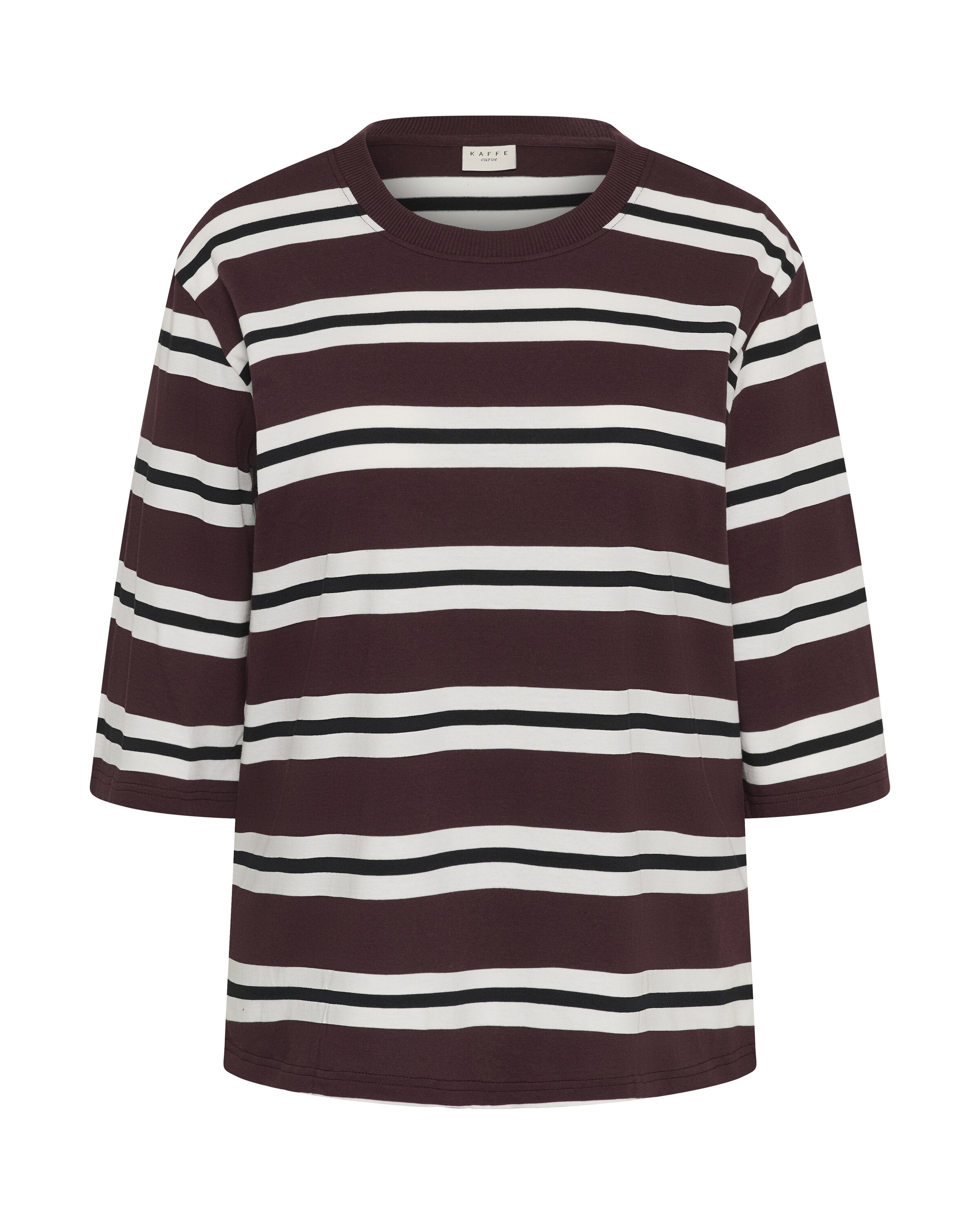 KAFFE CURVE Shirt 'Winni' in Braun: Vorderseite