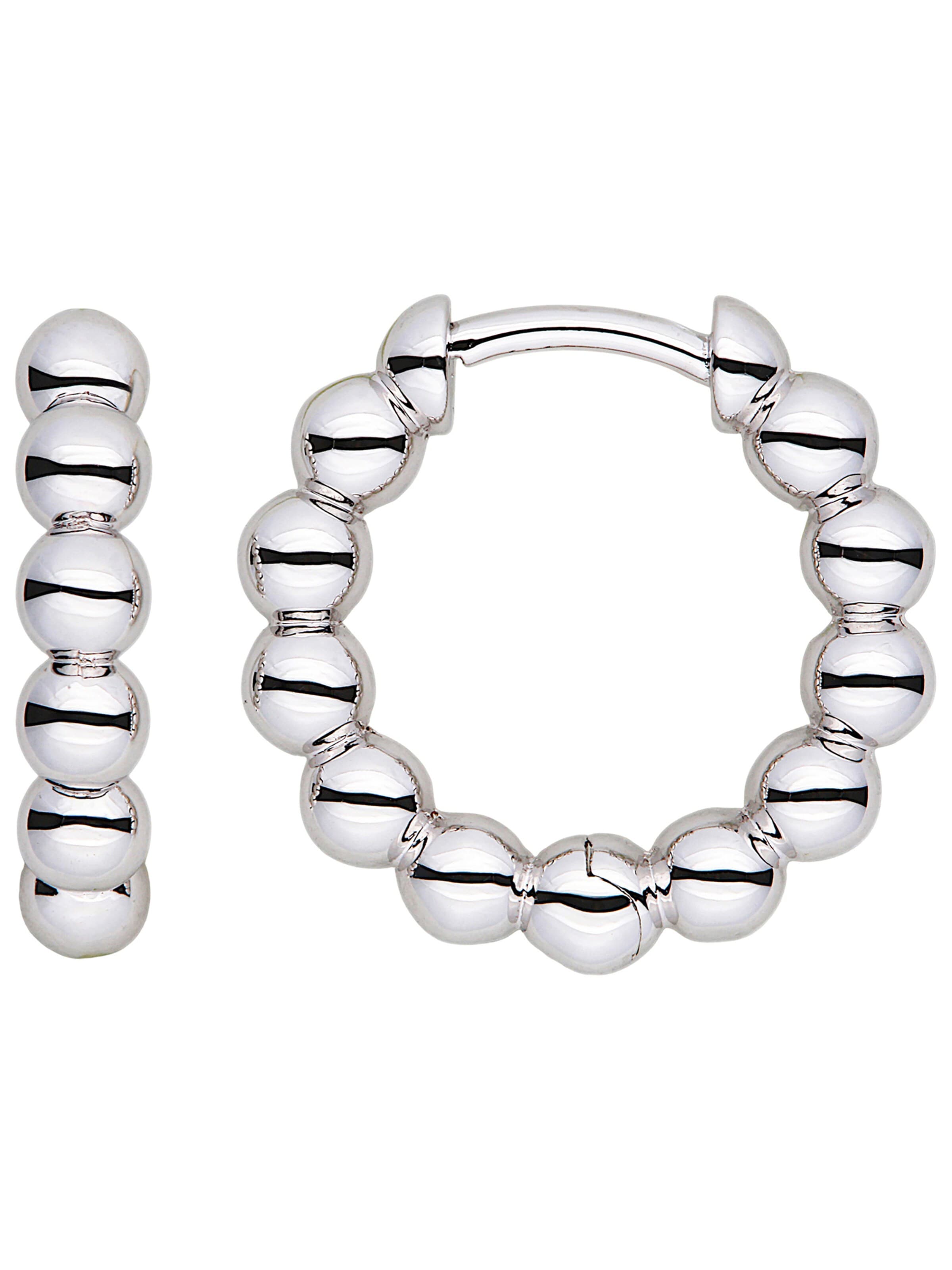 Jobo Earrings in Silver: front