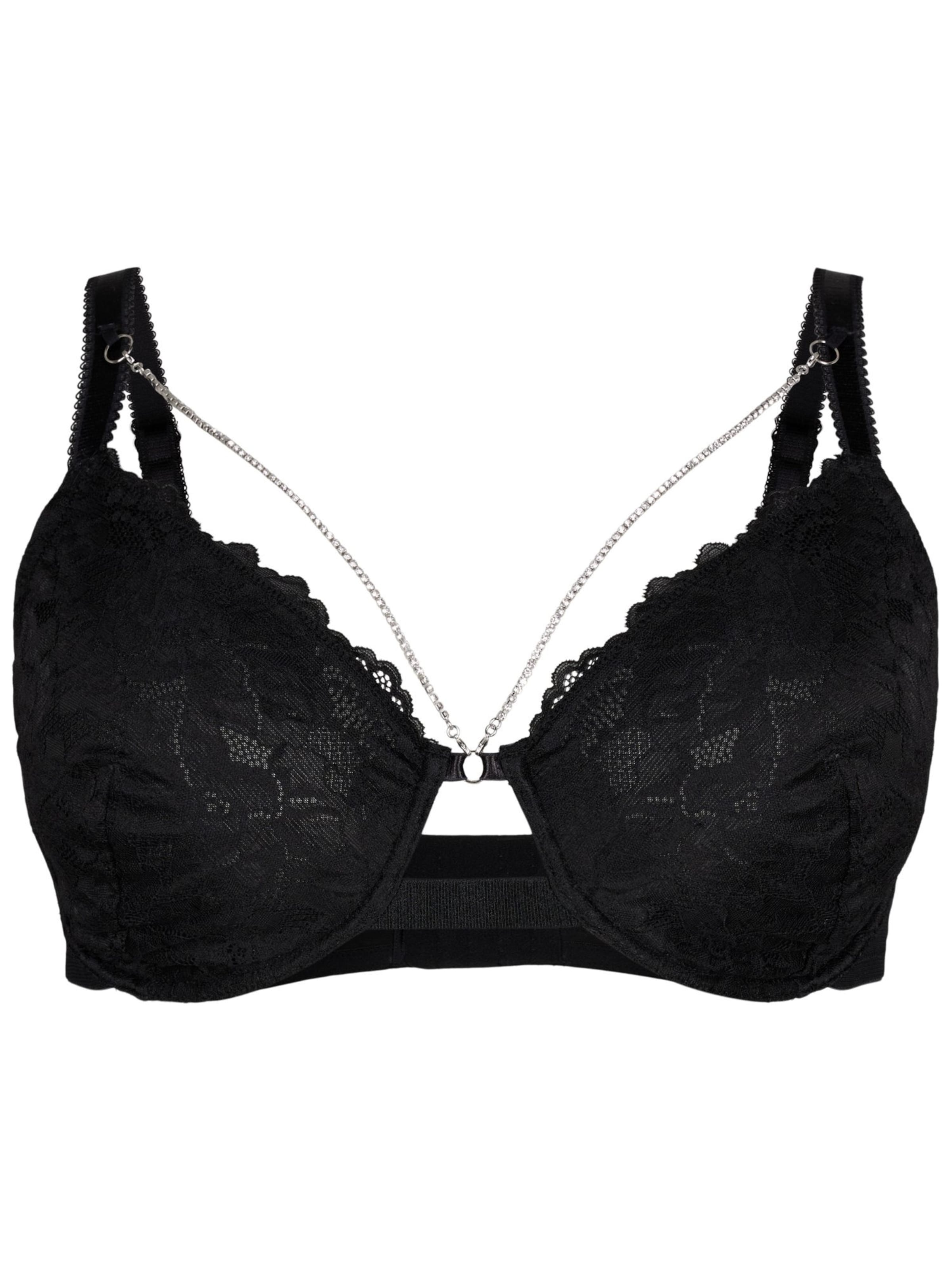 Soutien-gorge 'Litta' Devoted by Zizzi en noir : devant