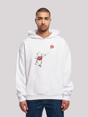 F4NT4STIC Sweatshirt 'Disney Winnie The Pooh Winnie & Balloon' in Weiß: predná strana
