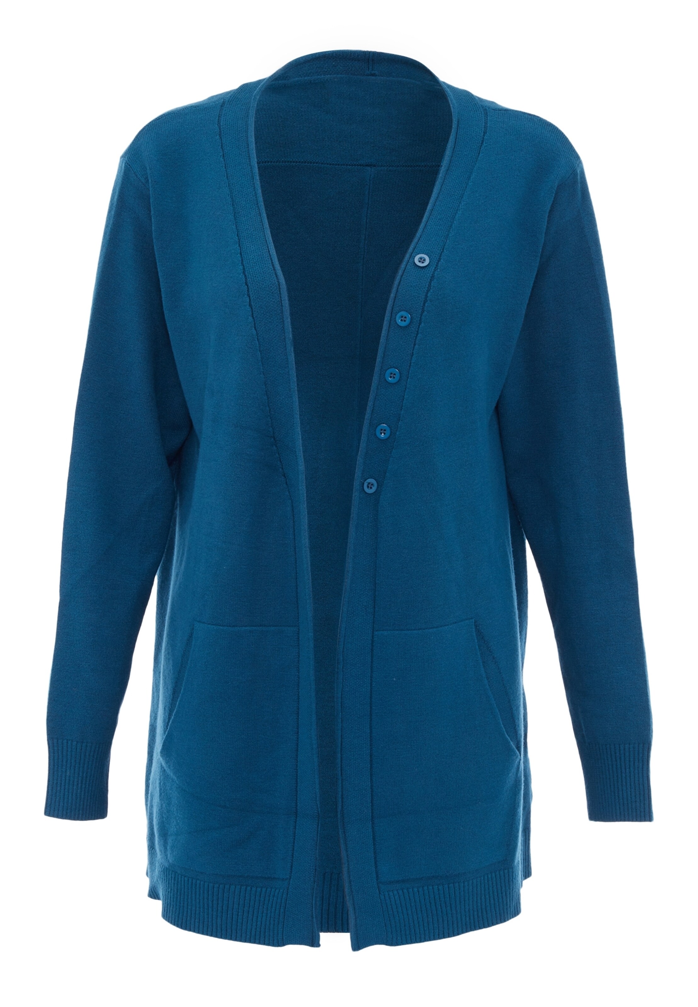 BLONDA Πλεκτή ζακέτα σε μπλε: μπροστά