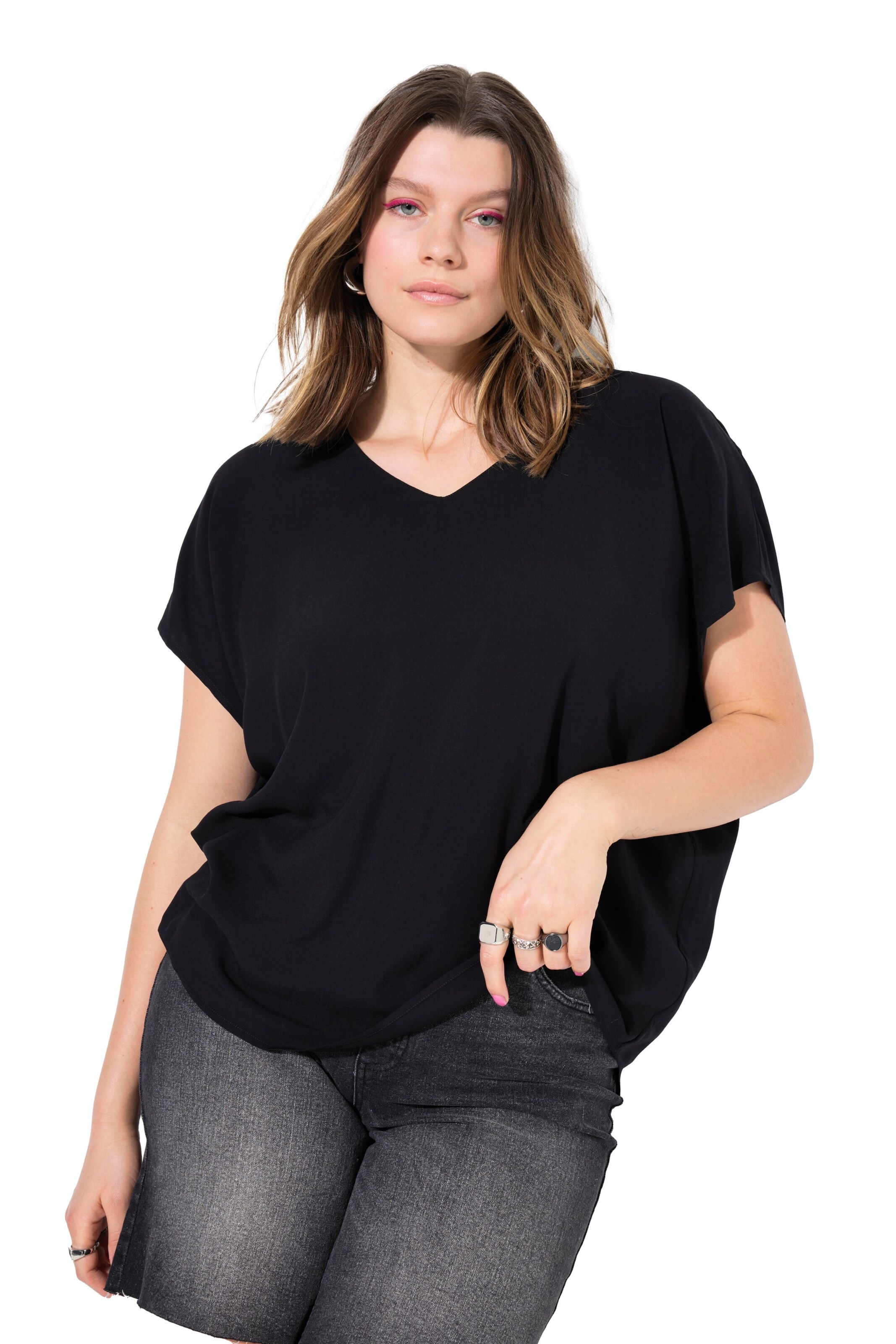 Studio Untold Blouse in Zwart: voorkant