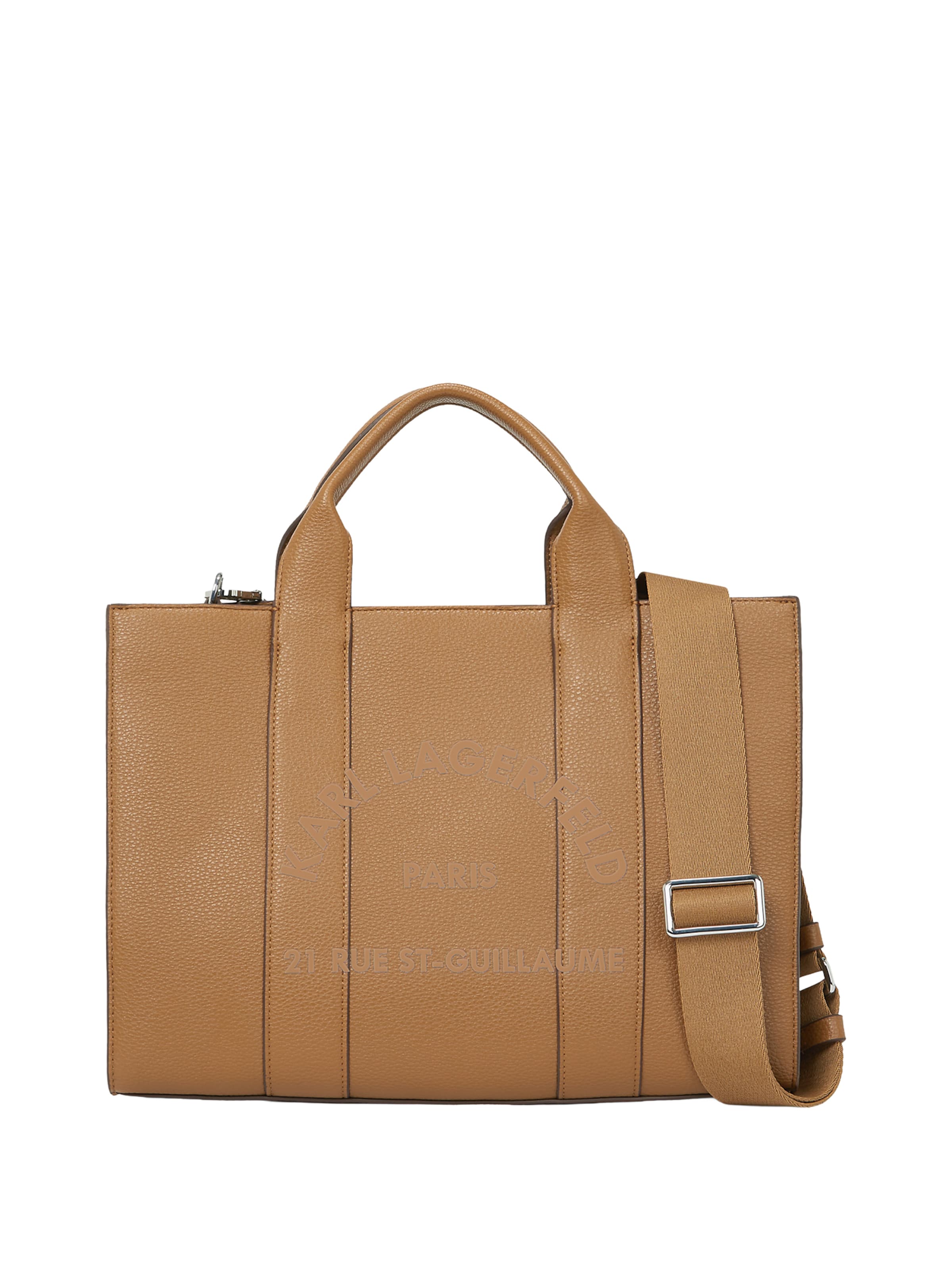 Borsa a mano di Karl Lagerfeld in marrone: frontale