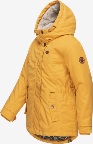 Ragwear Winter Jacket 'Elvina' in Yellow