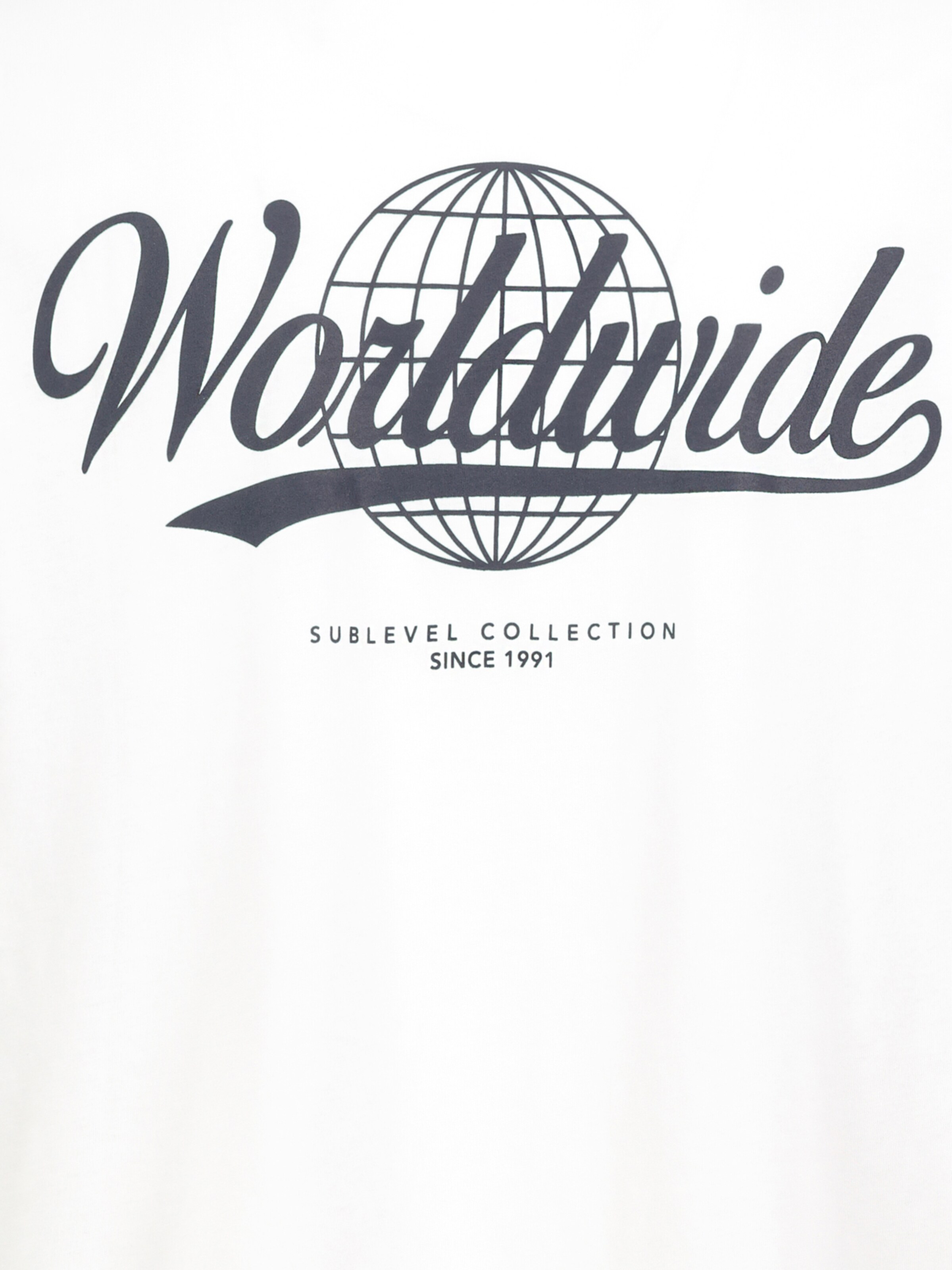 Sublevel Shirt 'Worldwide' in White