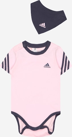 ADIDAS SPORTSWEAR Set '3-Stripes Onesie With Bib' in : front