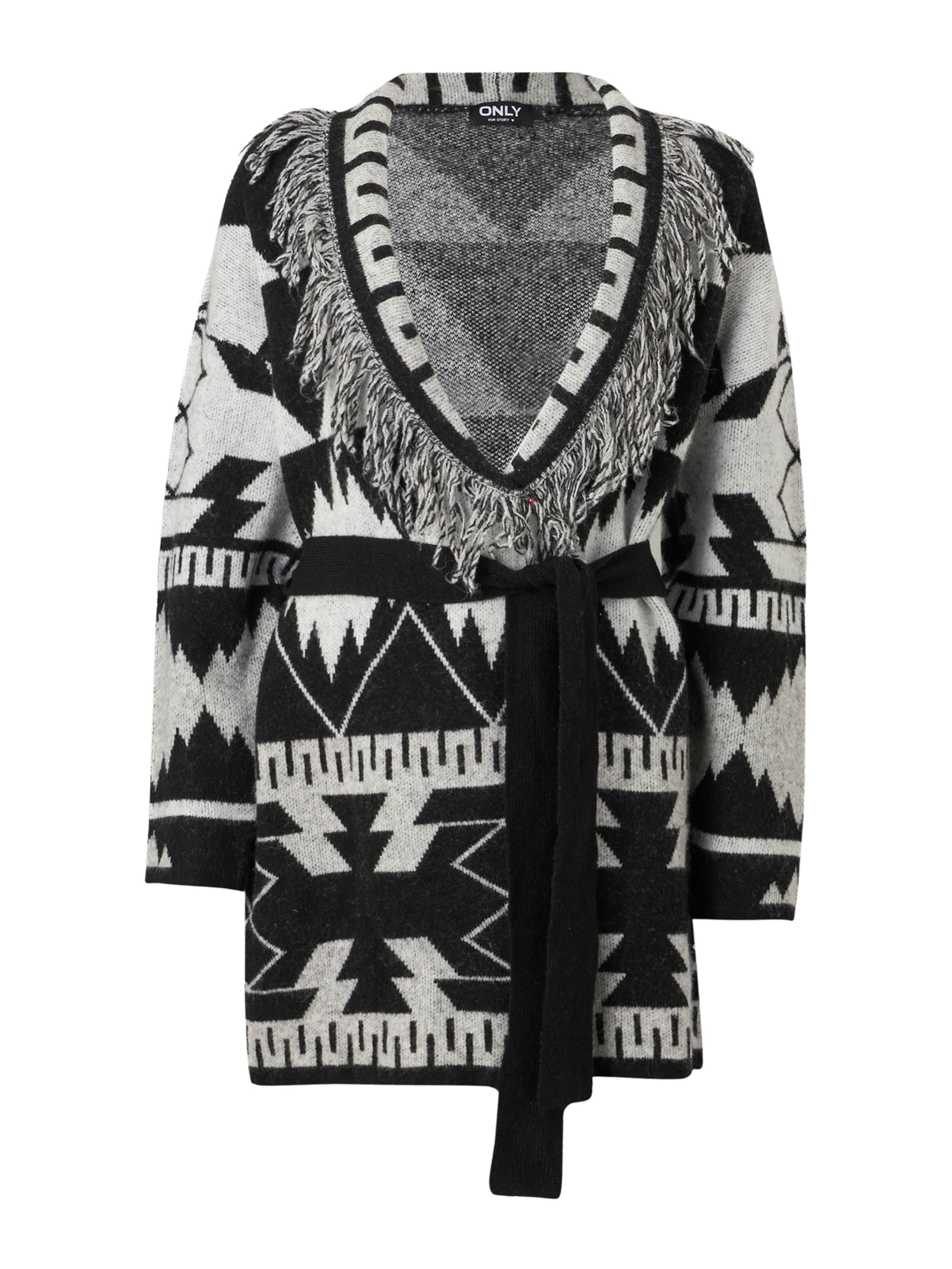 ONLY Πλεκτή ζακέτα 'ONLMICHIGAN' σε γκρι: μπροστά