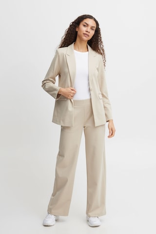 b.young - Pierna ancha Pantalón chino en beige