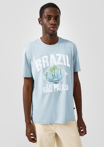 QS T-Shirt in Blau: Vorderseite