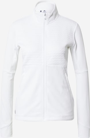 Veste de sport ADIDAS GOLF en blanc : devant