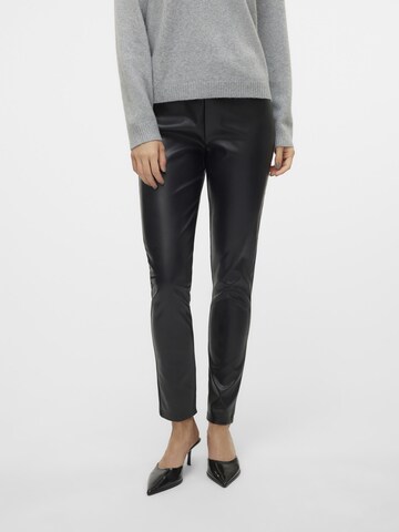 Skinny Leggings 'CIFF' VERO MODA en noir : devant