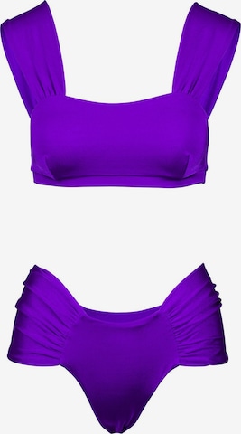 Kalaia Bikini 'Bralette Bikini' in Lila: Vorderseite