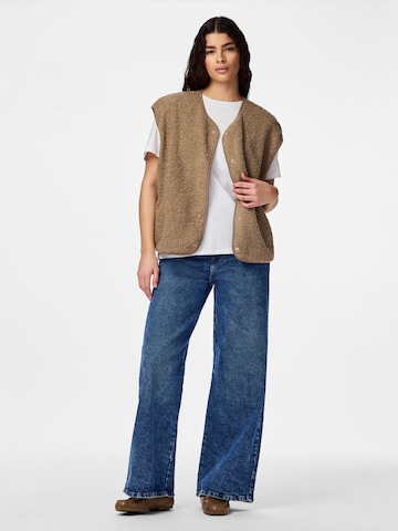 PIECES Weste 'PCKATTY' in Beige