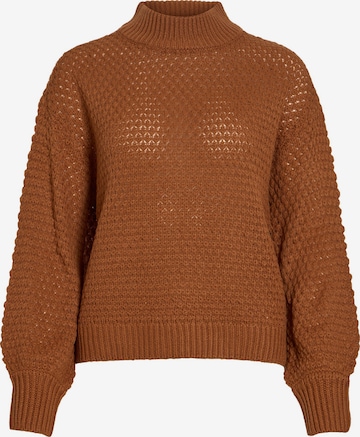 VILA Sweater in Brown: front