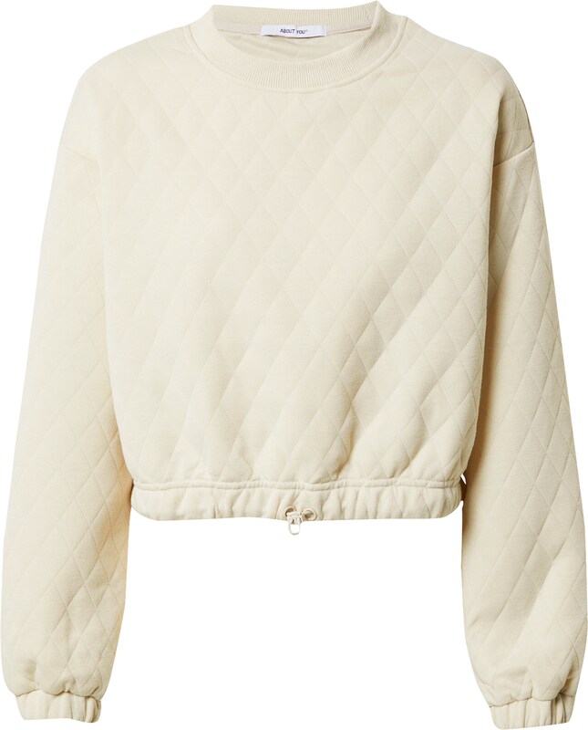 ABOUT YOU Sweatshirt 'Candy' in Creme ABOUT YOU Sweatshirt 'Candy' in Creme