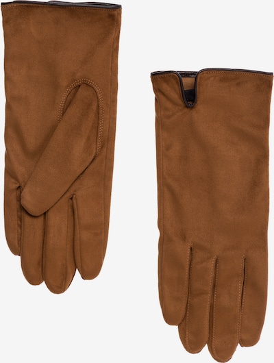 zero Handschuhe in Lederoptik in braun, Produktansicht