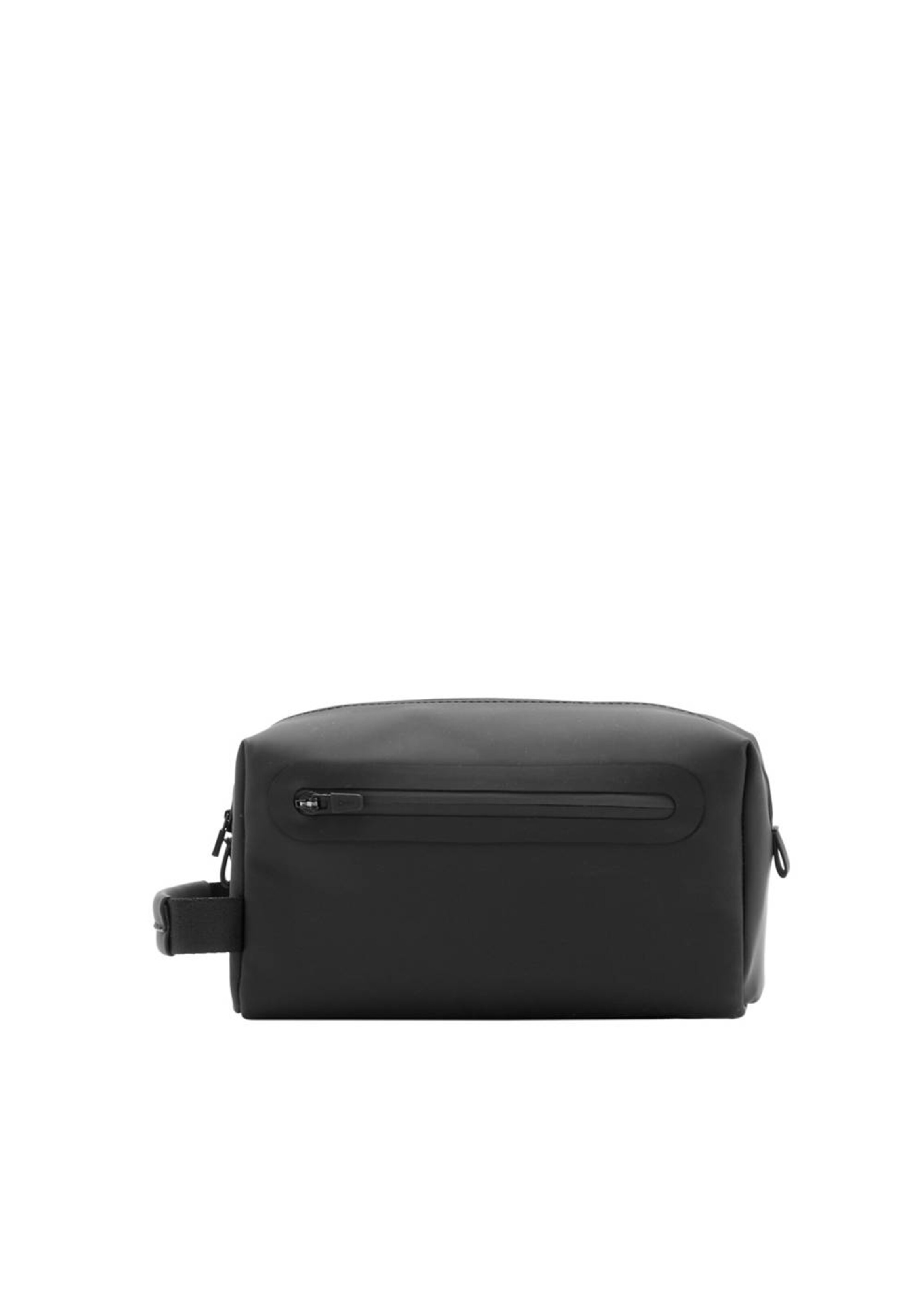 MANGO MAN Toiletry Bag 'Toiletgu' in Black: front