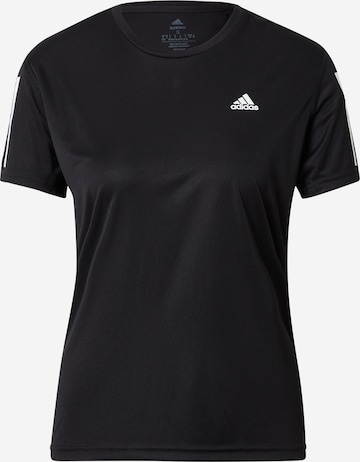 Tricou funcțional 'Own The Run' de la ADIDAS SPORTSWEAR pe negru: față