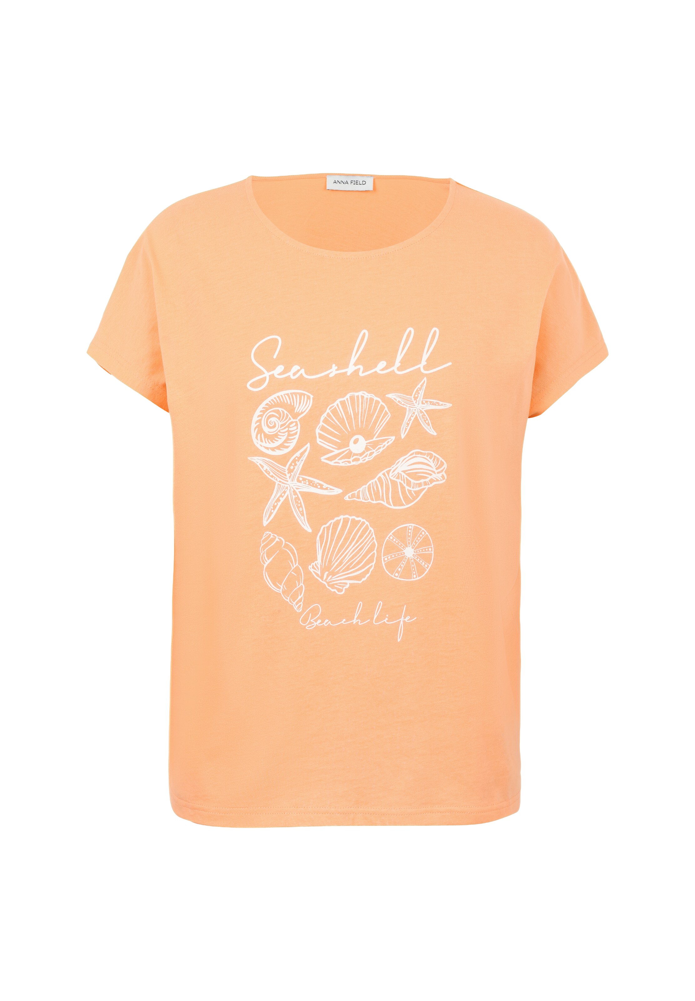 Anna Field Shirts i XS i orange / hvid, Produktvisning