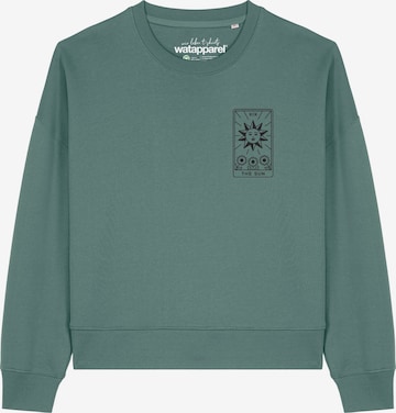 Sweat-shirt 'Tarot The Sun ' Watapparel en vert : devant