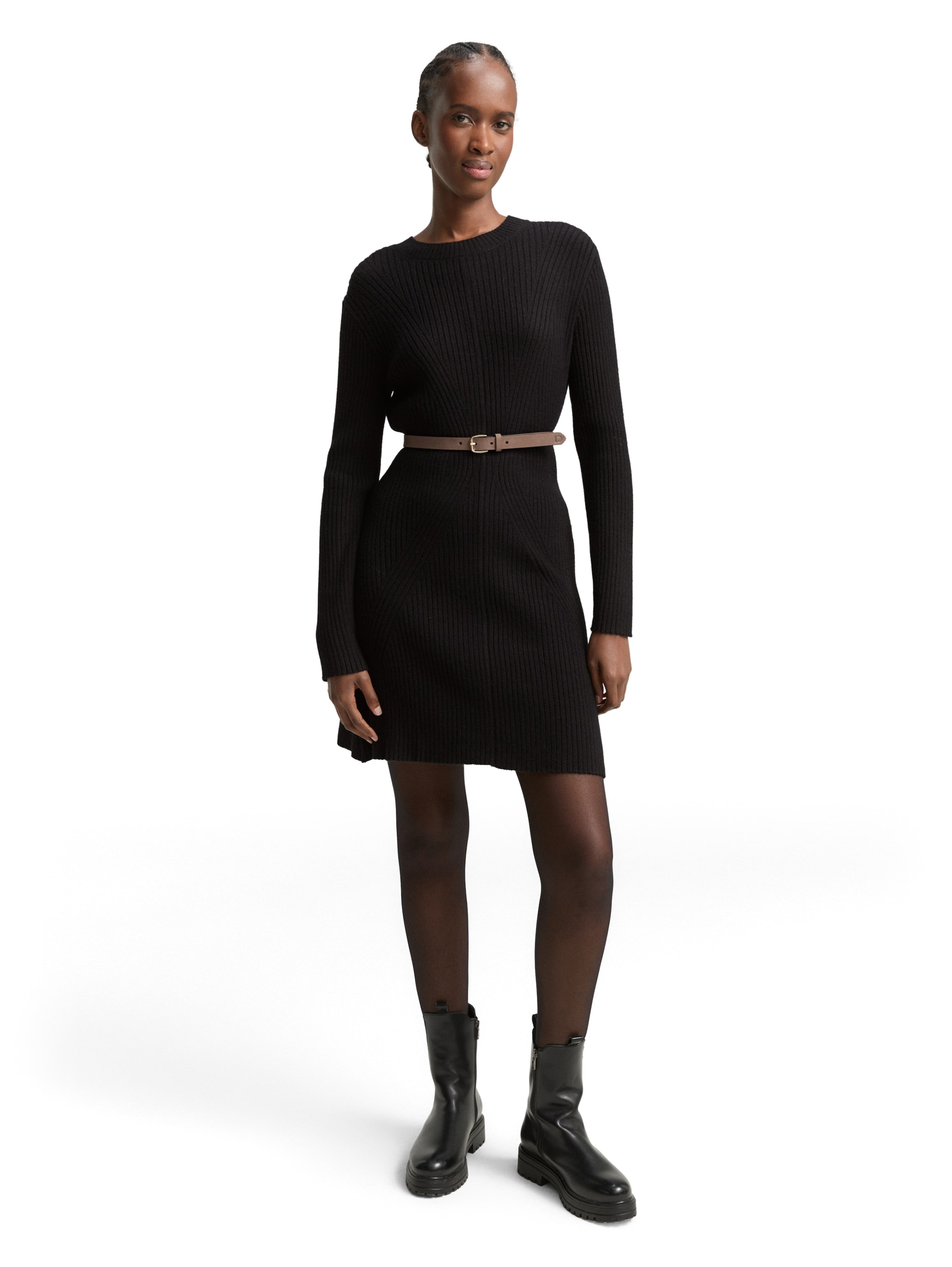 TOM TAILOR DENIM Kleid in Schwarz