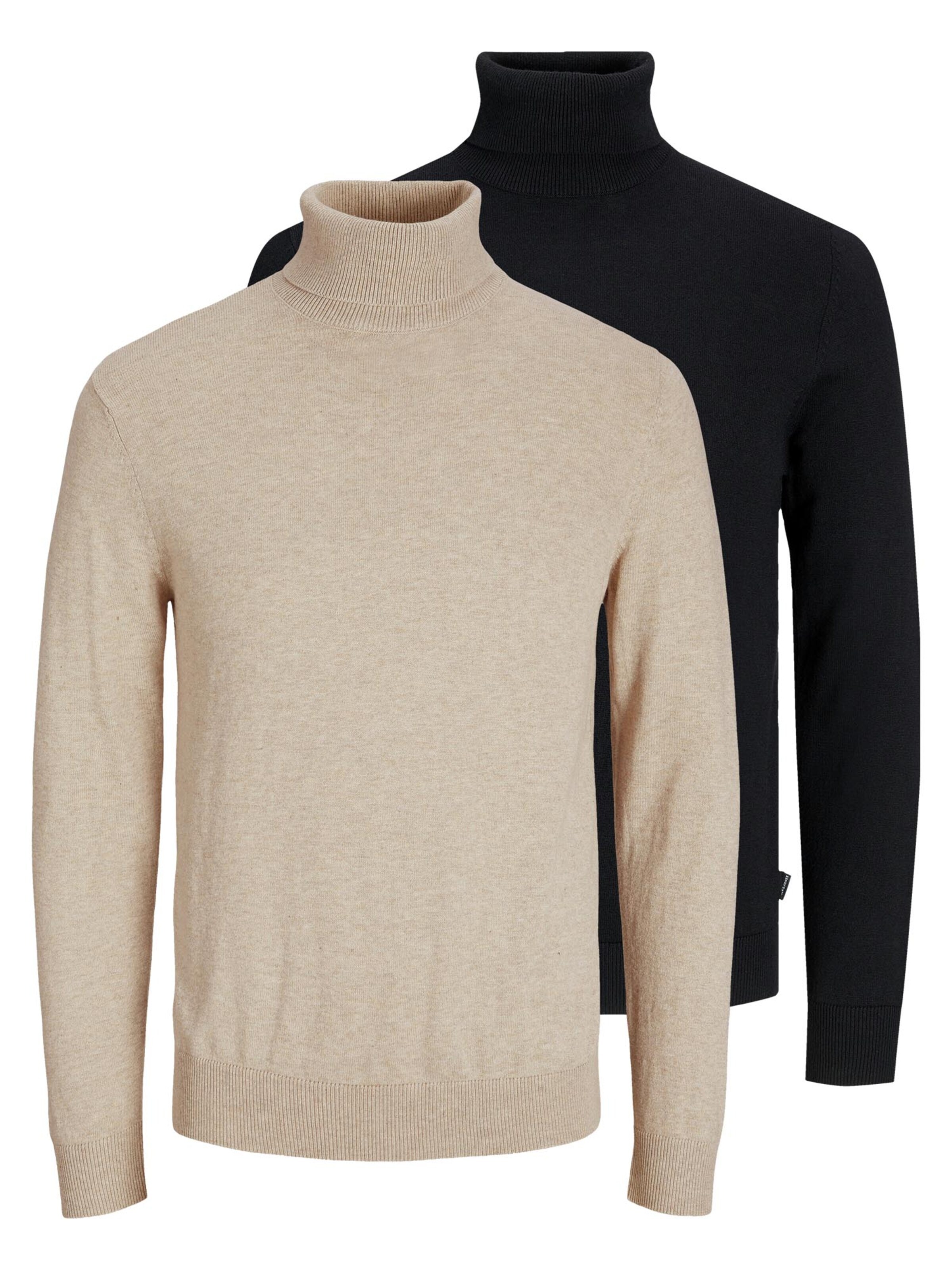JACK & JONES Sweater 'Emil Knit' in Brown: front